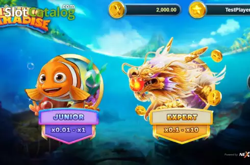 Another screenshot of Fishing's Paradise illustrating bonus round