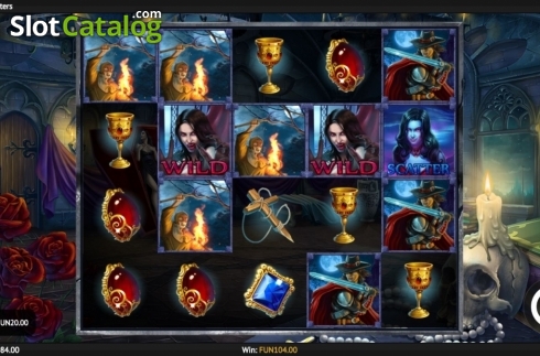Second screenshot from Vampire Hunter, showcasing the unique interface.