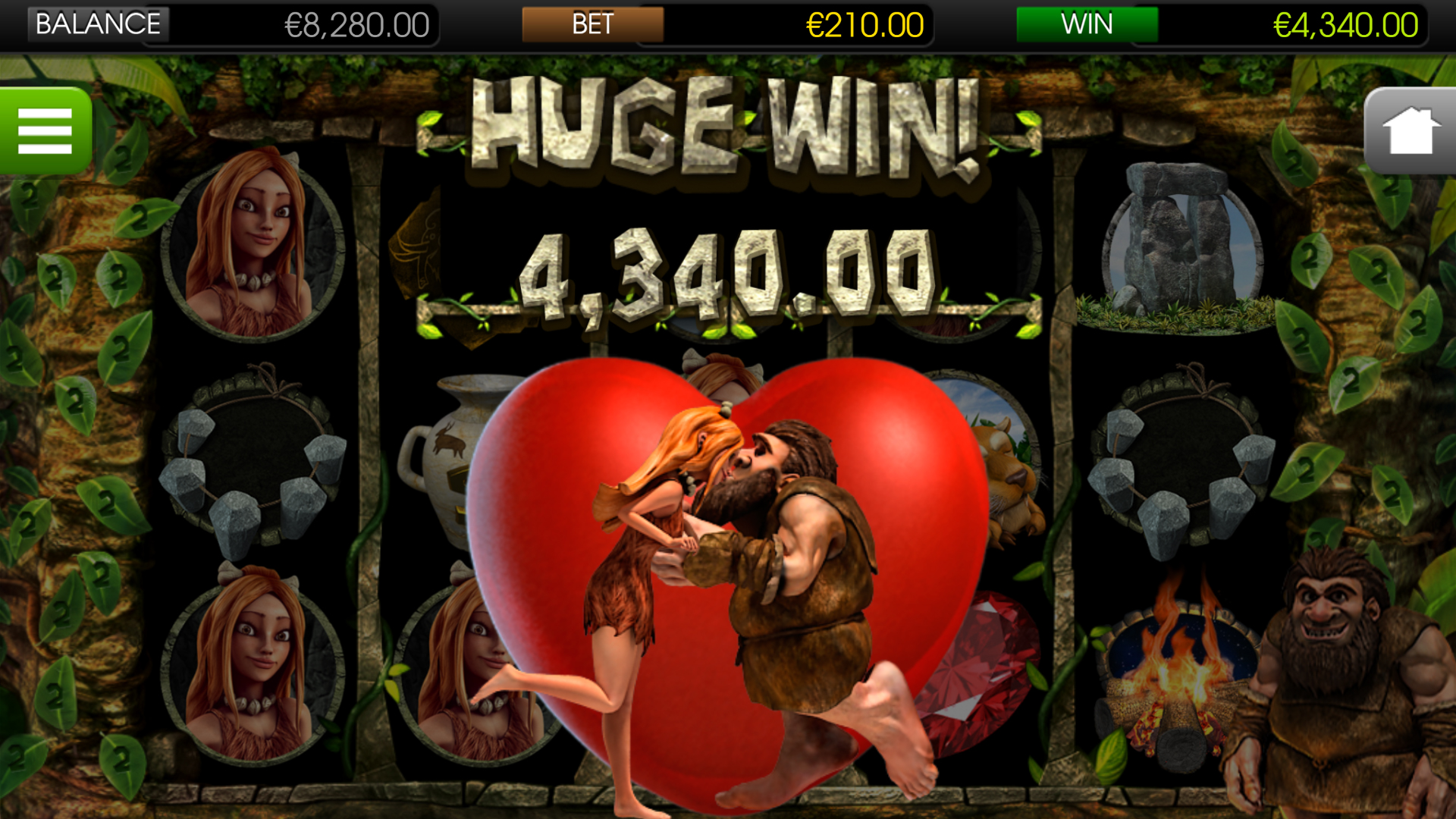 Screenshot showcasing BetSoft 2 Million B C gameplay