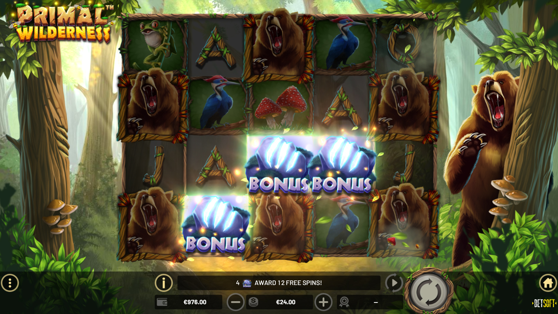 BetSoft Primal Wilderness gameplay screenshot 6 from SafeGameHub
