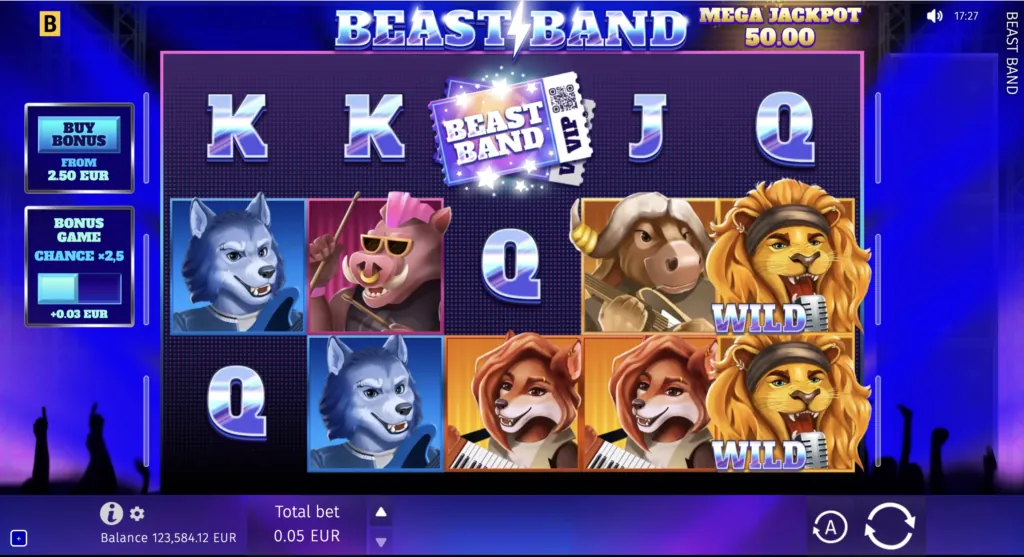 BG Beast Band Screenshot showcasing gameplay