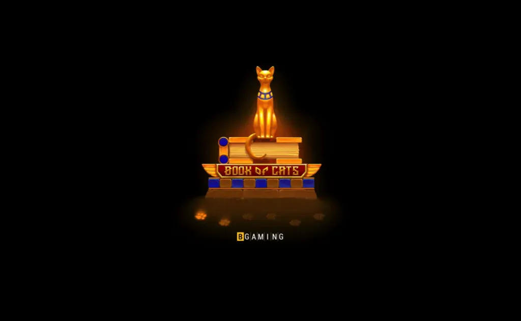 User interface screenshot of BG Book of Cats Megaways slot machine.