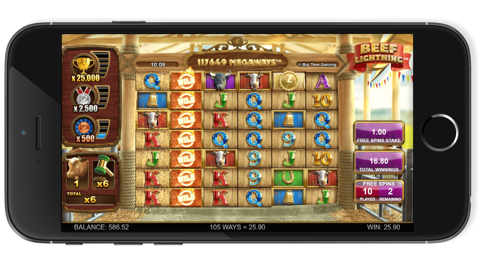 Dynamic gameplay screenshot from Beef Lightning.