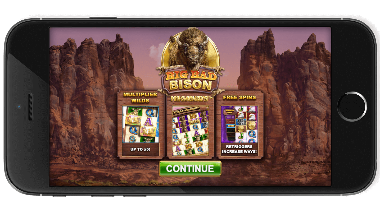 Screenshot from Big Bad Bison showcasing gameplay.