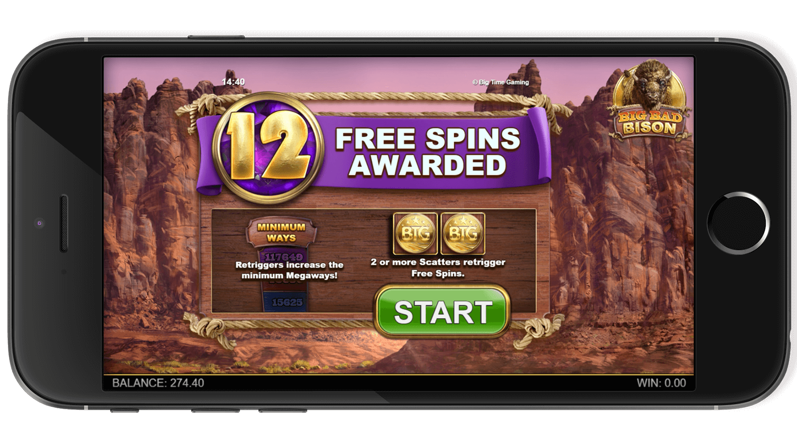 Another screenshot featuring Big Bad Bison's stunning visuals.