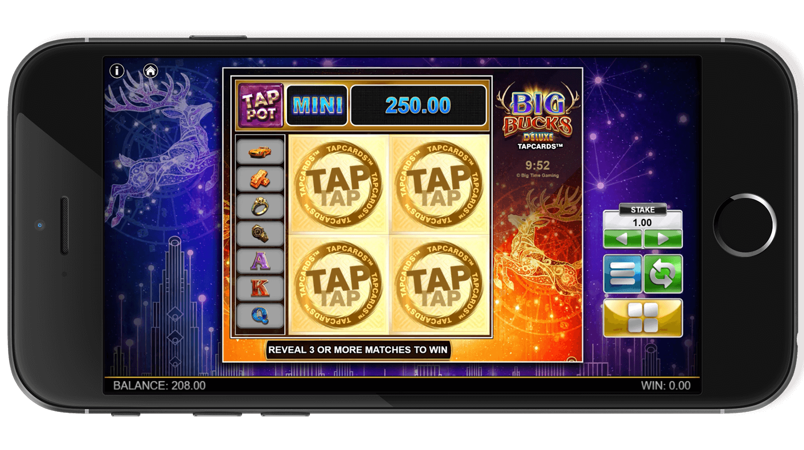 A captivating Big Bucks Deluxe screenshot focusing on winning moments.