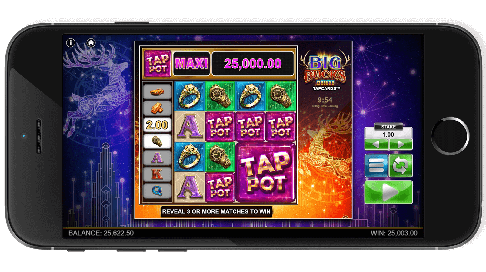 Screenshot illustrating the thrill of Big Bucks Deluxe.