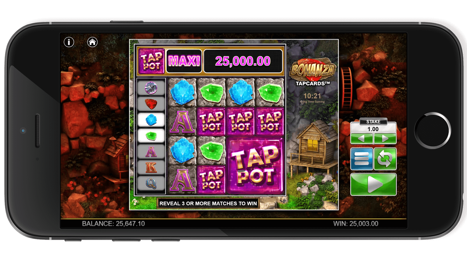 Another exciting moment from Bonanza gameplay.