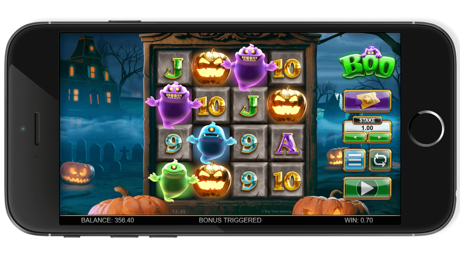 Boo game screenshot featuring characters