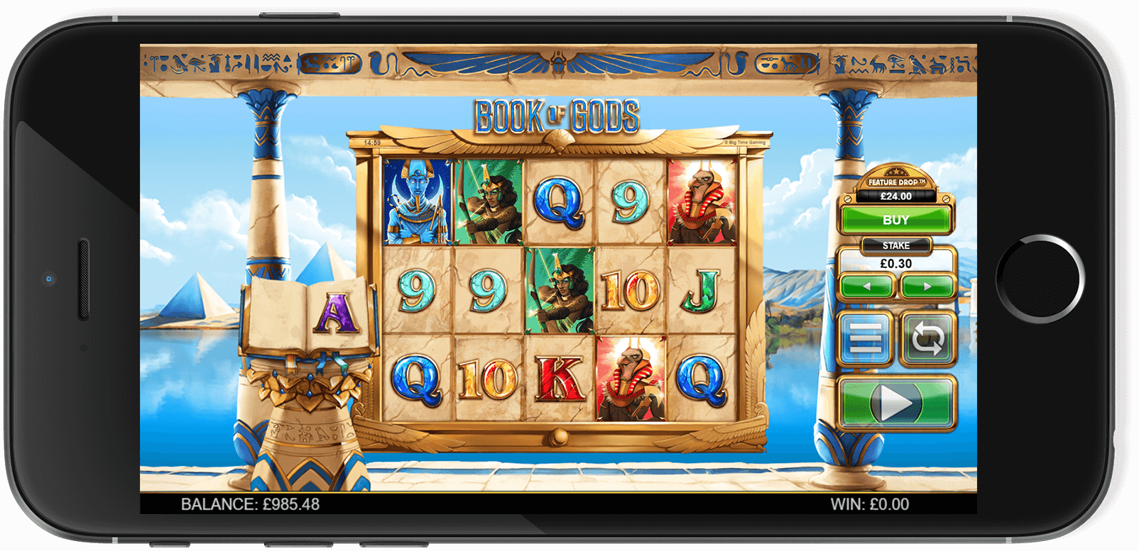 Screenshot of Book Of Gods gameplay at SafeGameHub.
