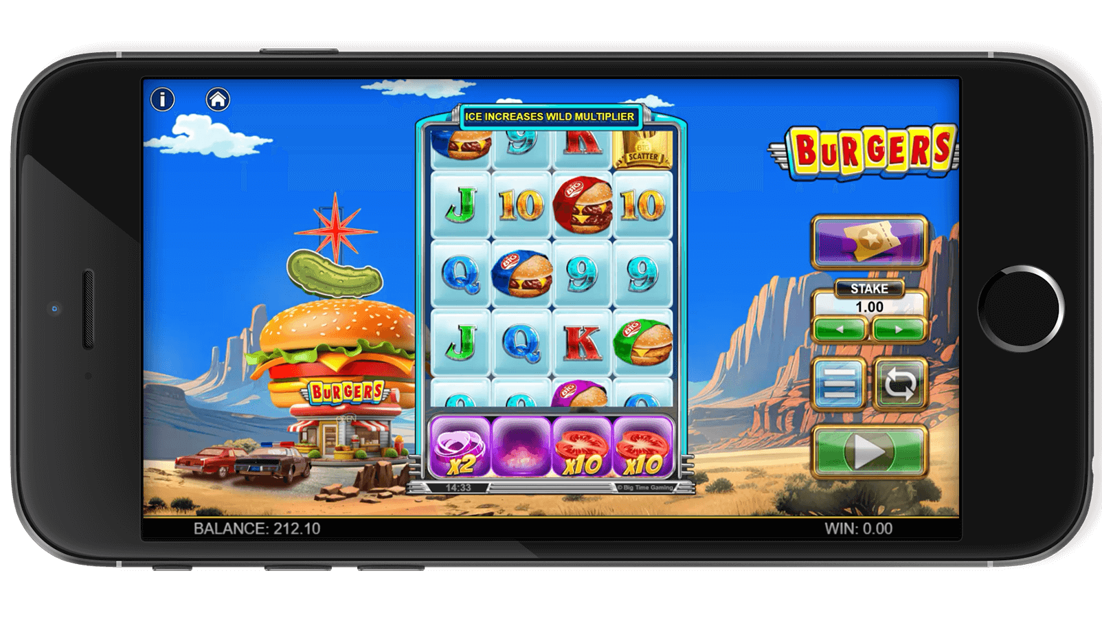 Screenshot of Burgers gameplay highlighting stunning visuals.