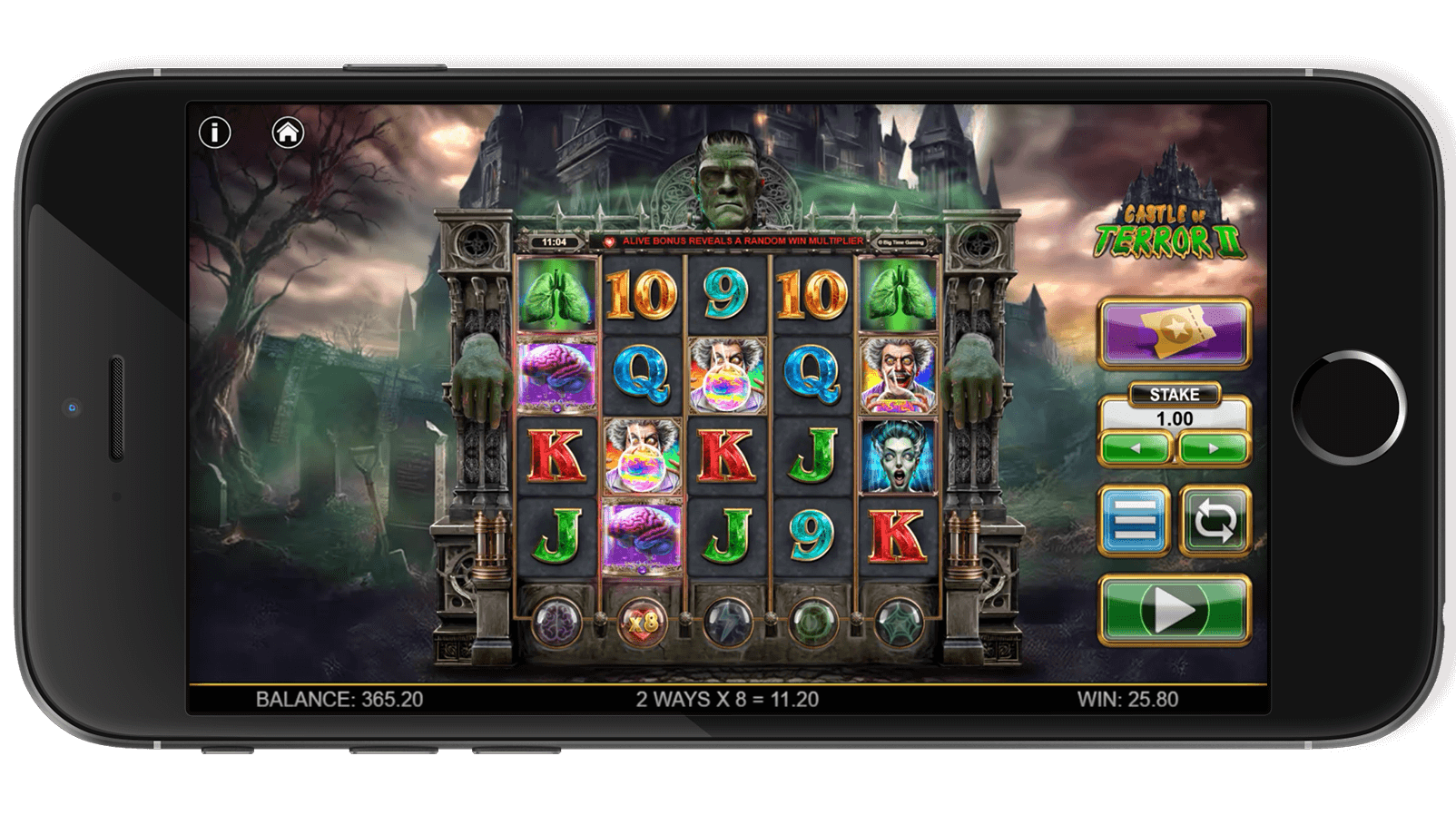 Castle of Terror bonus feature screenshot