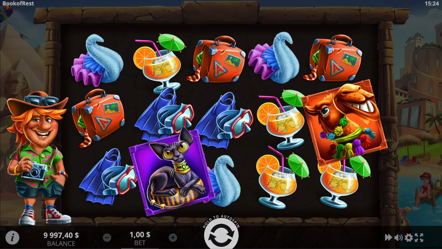 EVO Book Of Rest screenshot of winning combination