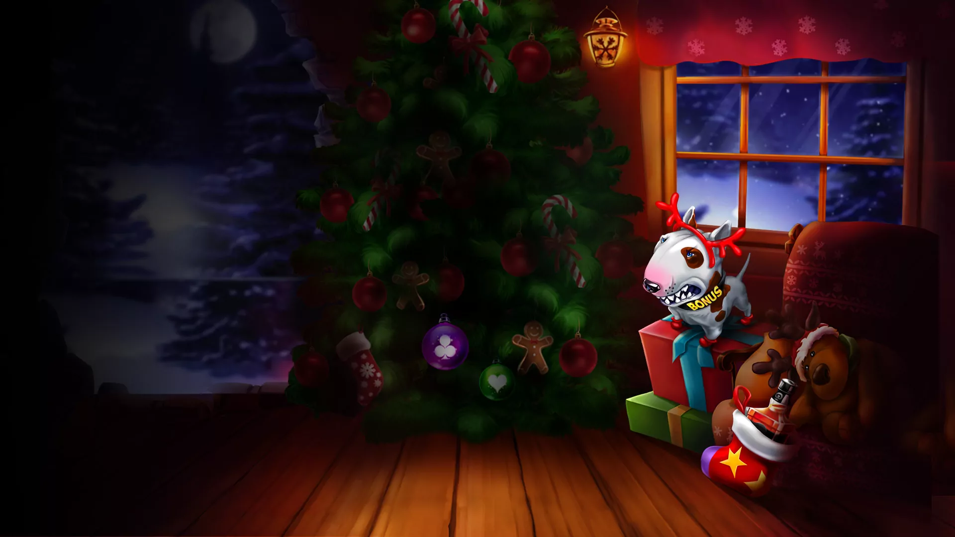 Screenshot of EVO Brutal Santa gameplay highlighting user experience.