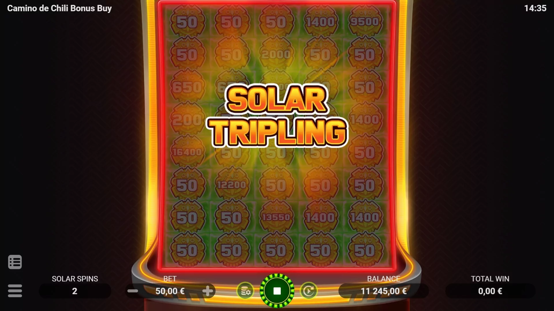 Screenshot highlighting bonuses in EVO Camino De Chili.