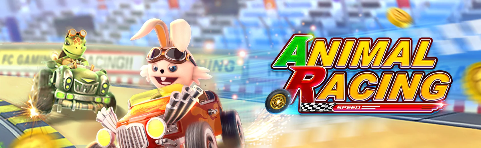 Screenshot of Animal Racing in action, featuring gameplay.