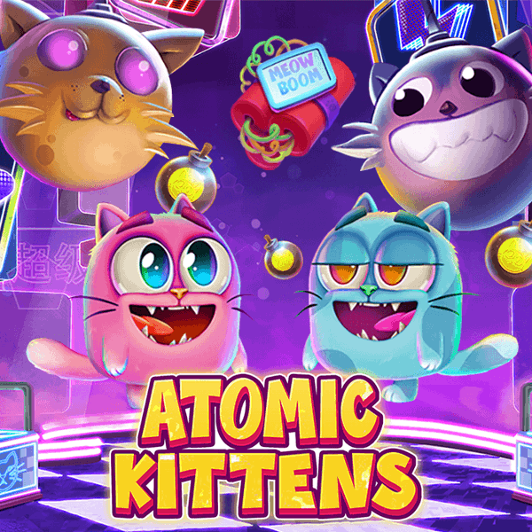 Another vibrant screenshot from Atomic Kittens slot experience.