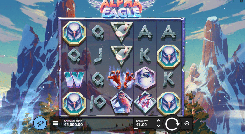 Yet another gameplay screenshot of Hack Alpha Eagle's exciting spins.