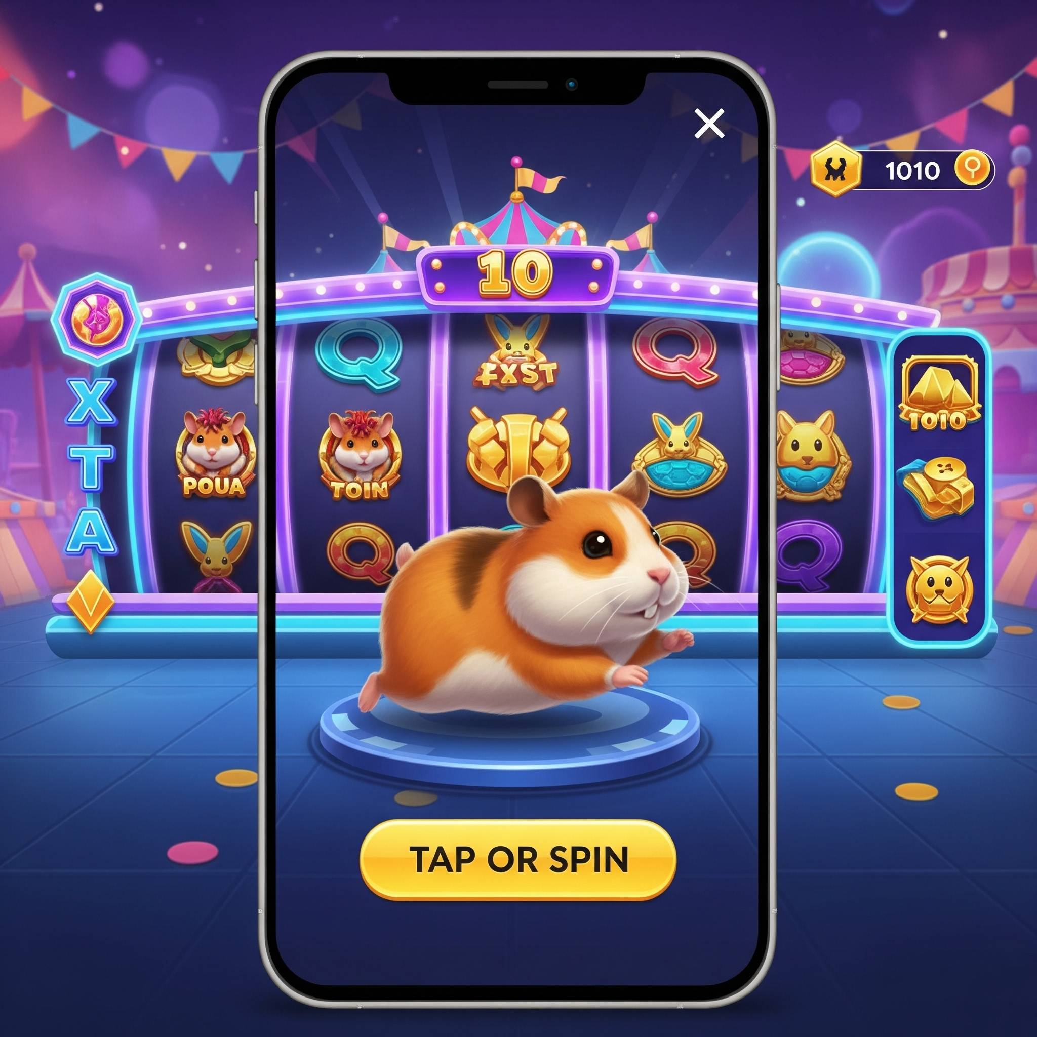 Hamster Run Screenshot highlighting engaging features on SafeGameHub.