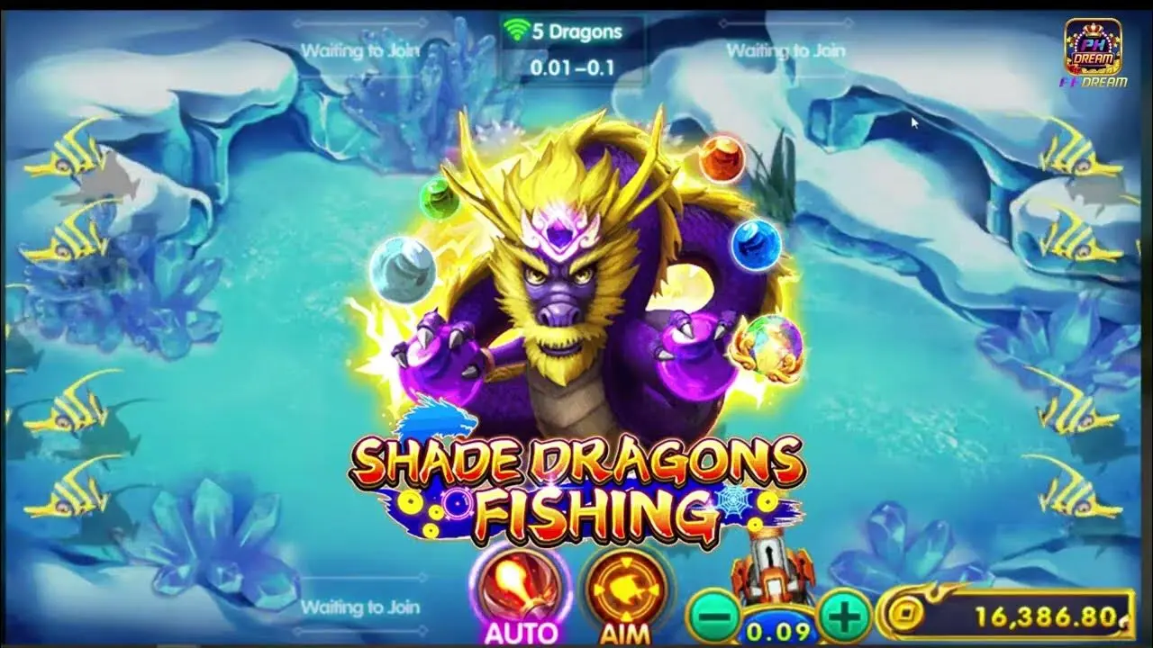 Screenshot of gameplay from Shade Dragons Fishing.