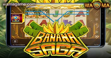 Screenshot demonstrating a bonus feature in Banana Saga.