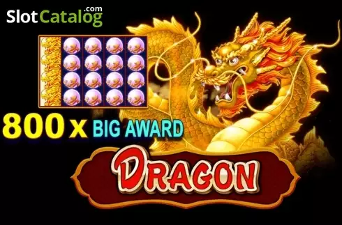 Screenshot of Dragon slot game showing a captivating scene