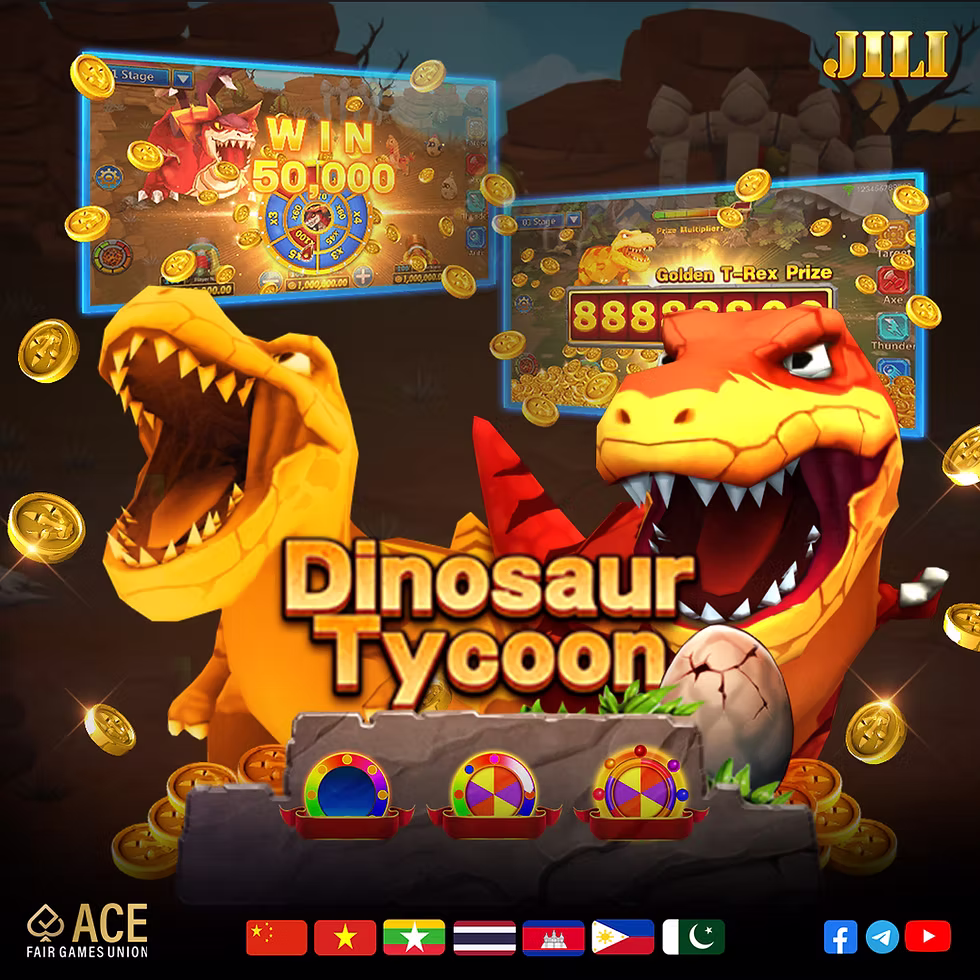 Third screenshot of JILI Fishing Dinosaur Tycoon showcasing vibrant graphics