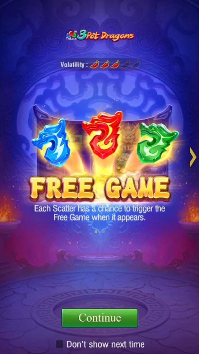 Screenshot showcasing bonus features in JILI 3 Pot Dragons gameplay.