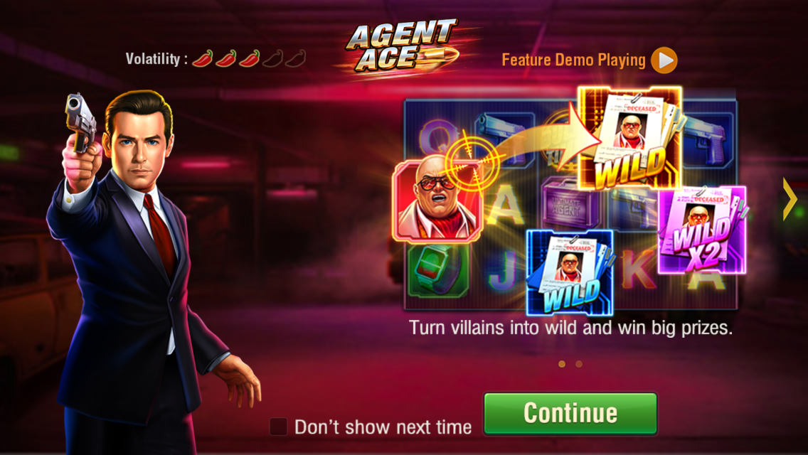 Screenshot of vibrant graphics from JILI Agent Ace on SafeGameHub.