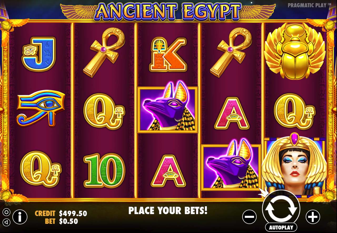 Second screenshot of Ancient Egypt game showcasing features