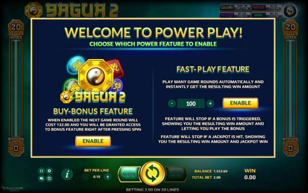 Screenshot showcasing the exciting graphics of Bagua 2.