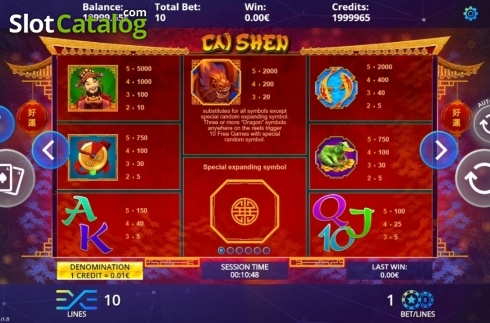 Another gameplay image from LuckyWin Cai Shen 777 at SafeGameHub.