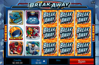 Gameplay screenshot showcasing Break Away Slot on SafeGameHub.