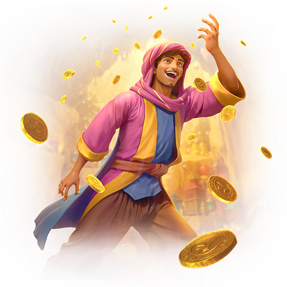 First gameplay screenshot of Alibaba's Cave Of Fortune available on SafeGameHub.