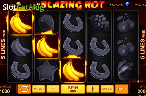 Screenshot of Pop Blazing Hot gameplay showing active reels on SafeGameHub.