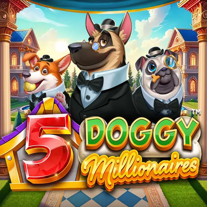 Another gameplay screenshot of 5 Doggy Millionaires Dream Drop at SafeGameHub.