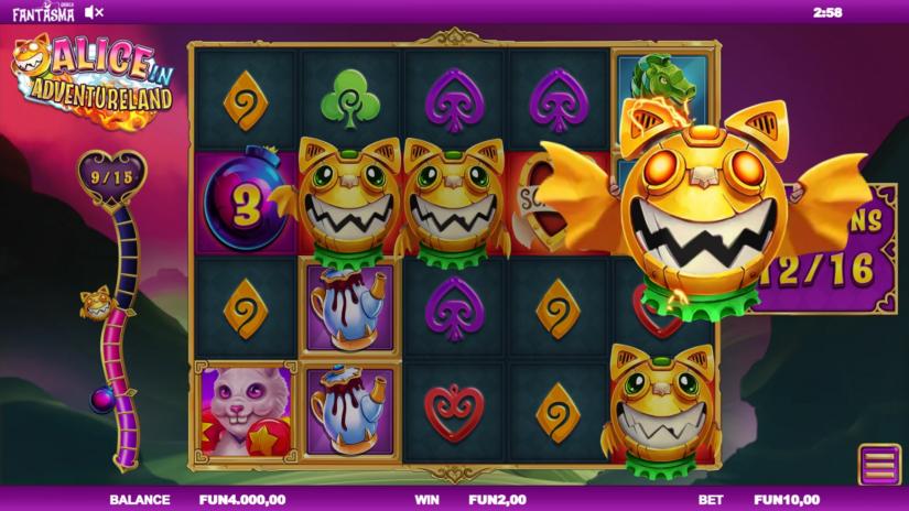 Alice In Adventureland gameplay reels showcased vividly.