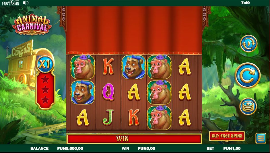 Another screenshot of Animal Carnival gameplay available at SafeGameHub.