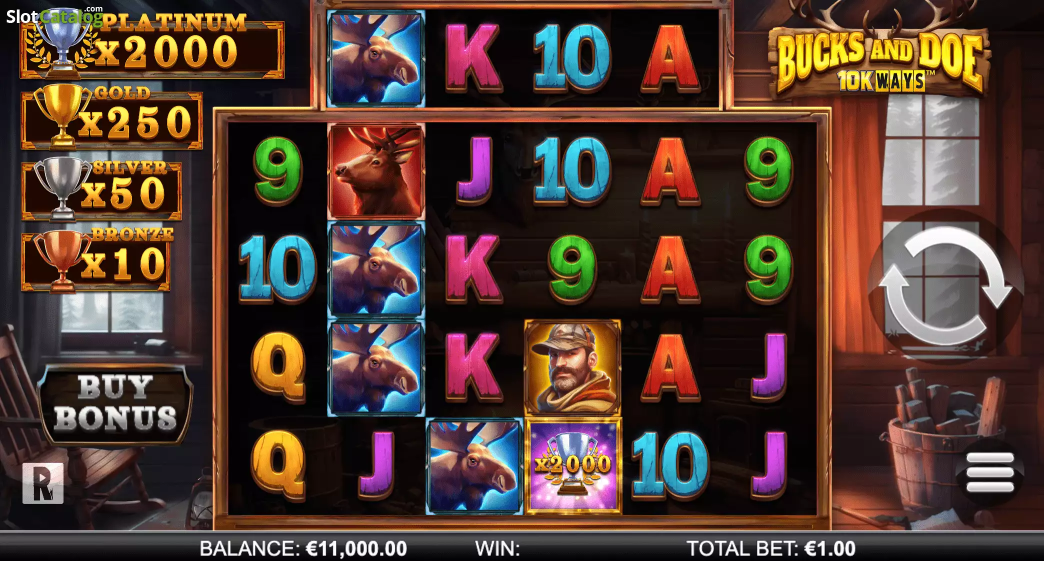 Gameplay screenshot of Bucks and Doe 10K Ways at SafeGameHub.