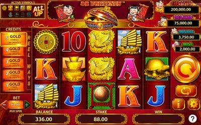 Screenshot of 88 Fortunes gameplay highlighting its immersive features.