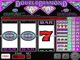 User interface screenshot from Double Slot, demonstrating gameplay.
