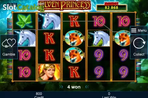 Display of bonus features in the 759G Elf Princess slot game on SafeGameHub.