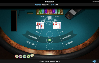 Screenshot displaying features of WG Baccarat 2 at SafeGameHub.