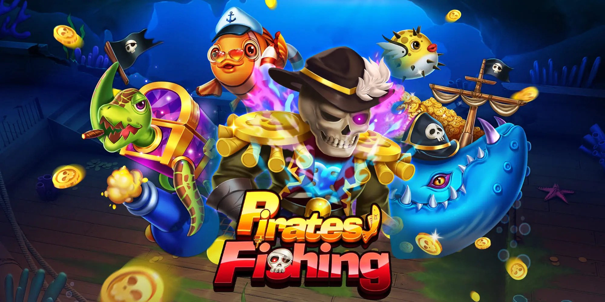 Gameplay screenshot of YGR Pirates Fishing showcasing vibrant animations on SafeGameHub.